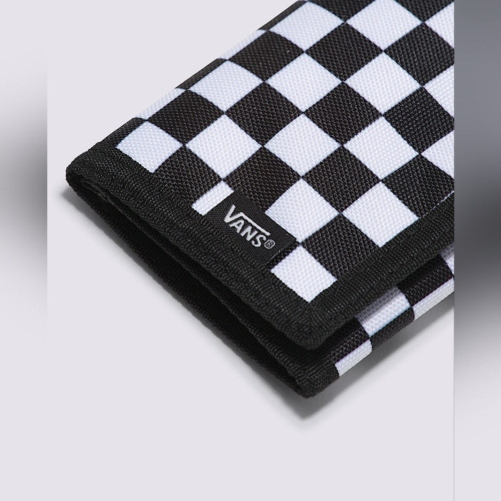 NEW Vans Slipped Checkerboard Wallet (Black/White) - Picture 6 of 7